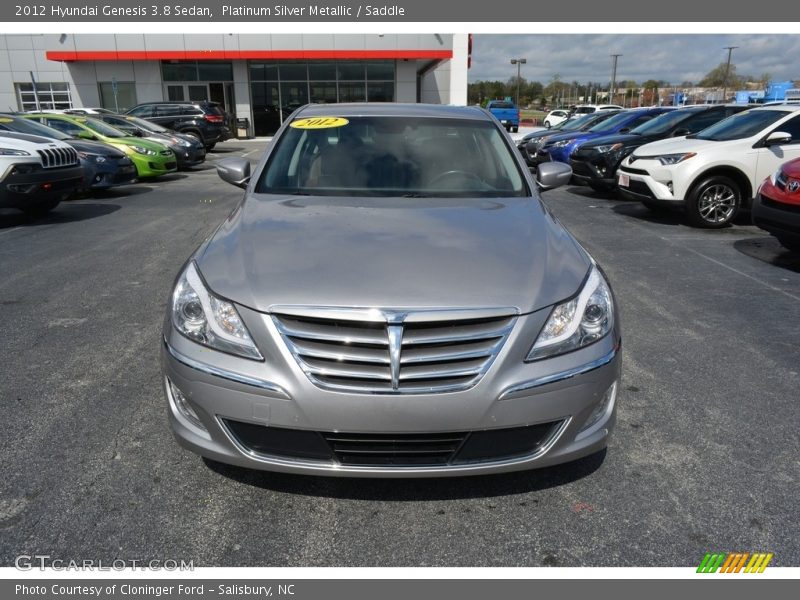 Platinum Silver Metallic / Saddle 2012 Hyundai Genesis 3.8 Sedan