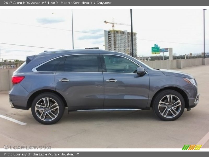 Modern Steel Metallic / Graystone 2017 Acura MDX Advance SH-AWD