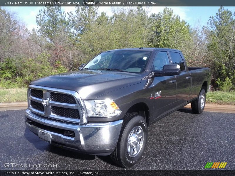 Granite Crystal Metallic / Black/Diesel Gray 2017 Ram 3500 Tradesman Crew Cab 4x4