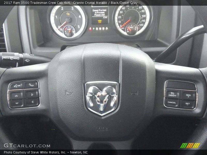 Granite Crystal Metallic / Black/Diesel Gray 2017 Ram 3500 Tradesman Crew Cab 4x4
