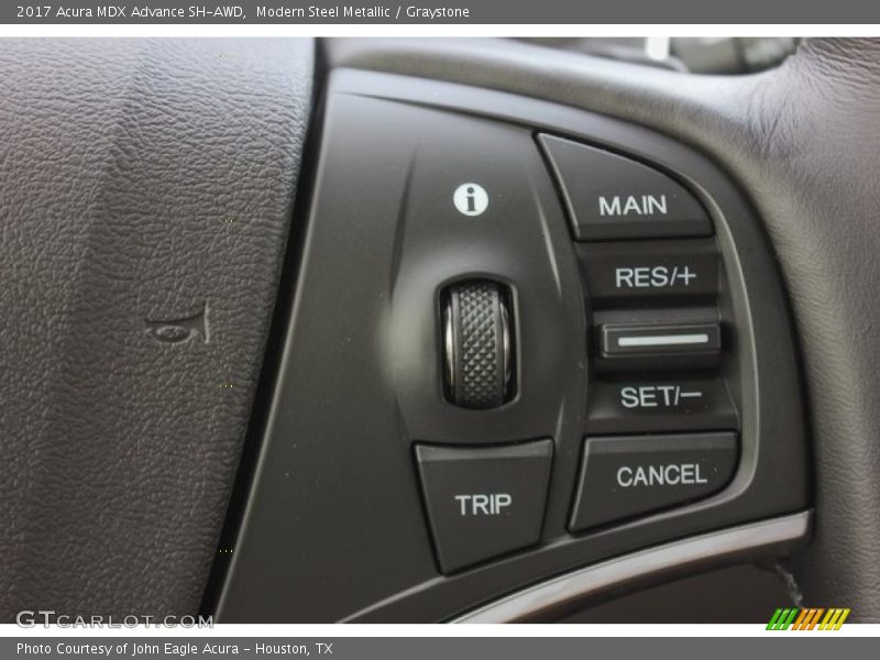 Modern Steel Metallic / Graystone 2017 Acura MDX Advance SH-AWD