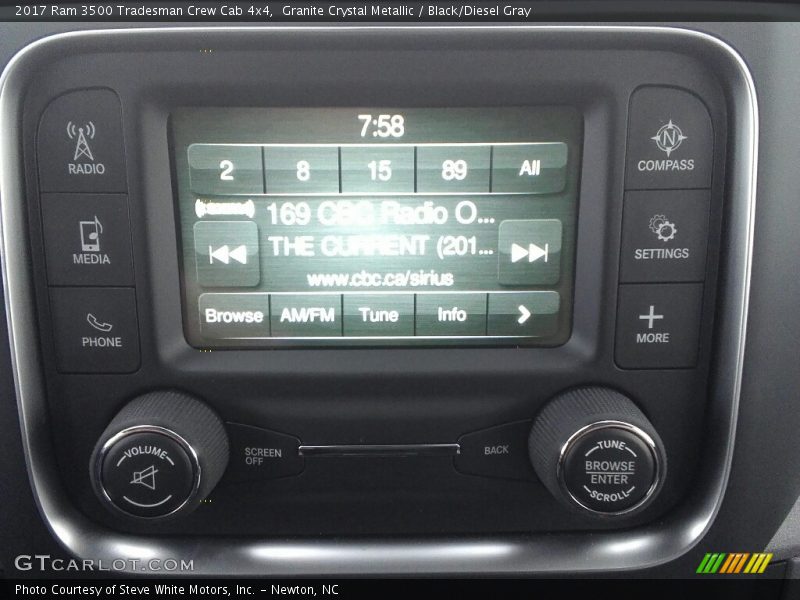 Granite Crystal Metallic / Black/Diesel Gray 2017 Ram 3500 Tradesman Crew Cab 4x4