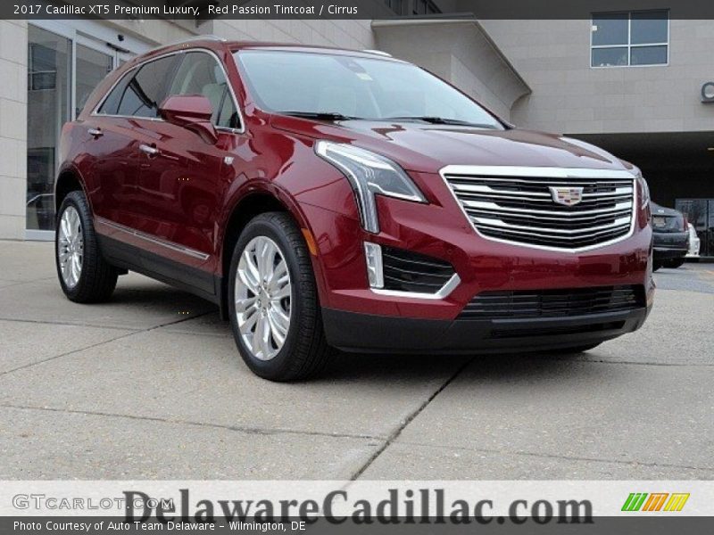 Red Passion Tintcoat / Cirrus 2017 Cadillac XT5 Premium Luxury