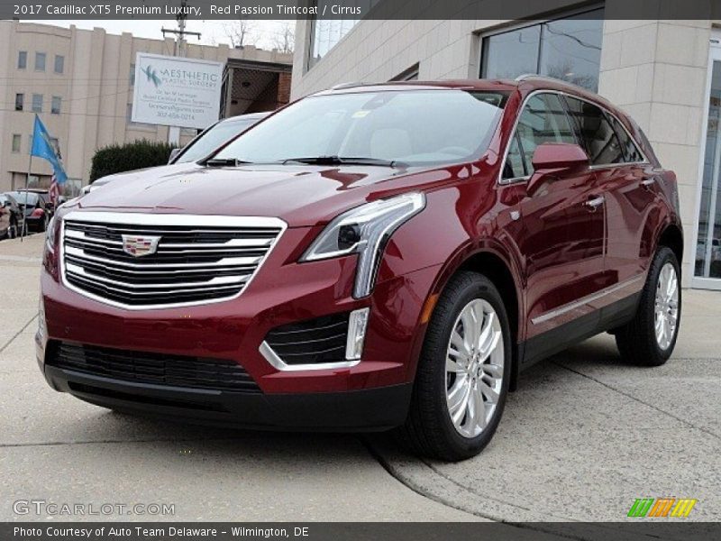 Red Passion Tintcoat / Cirrus 2017 Cadillac XT5 Premium Luxury