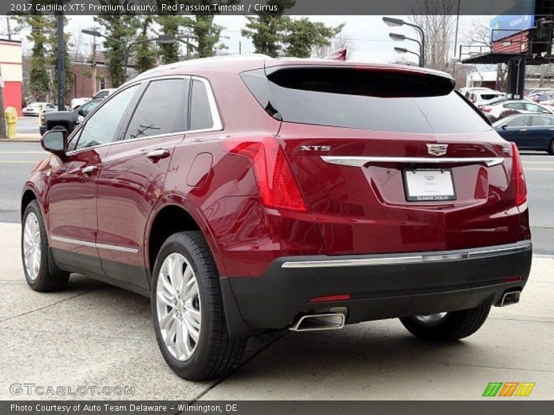 Red Passion Tintcoat / Cirrus 2017 Cadillac XT5 Premium Luxury