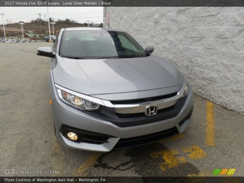 Lunar Silver Metallic / Black 2017 Honda Civic EX-T Coupe