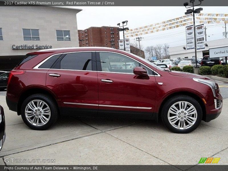 Red Passion Tintcoat / Cirrus 2017 Cadillac XT5 Premium Luxury