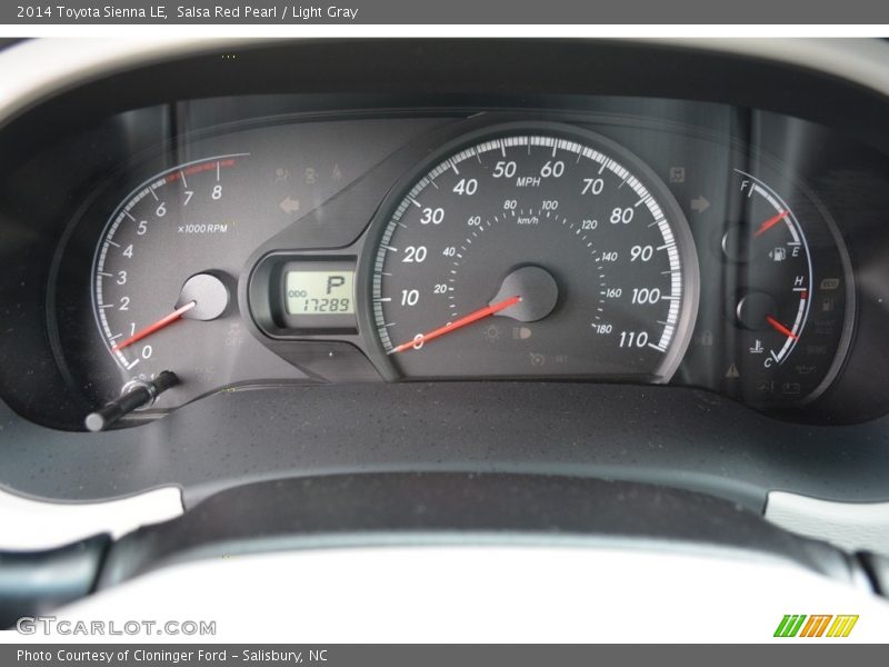 Salsa Red Pearl / Light Gray 2014 Toyota Sienna LE
