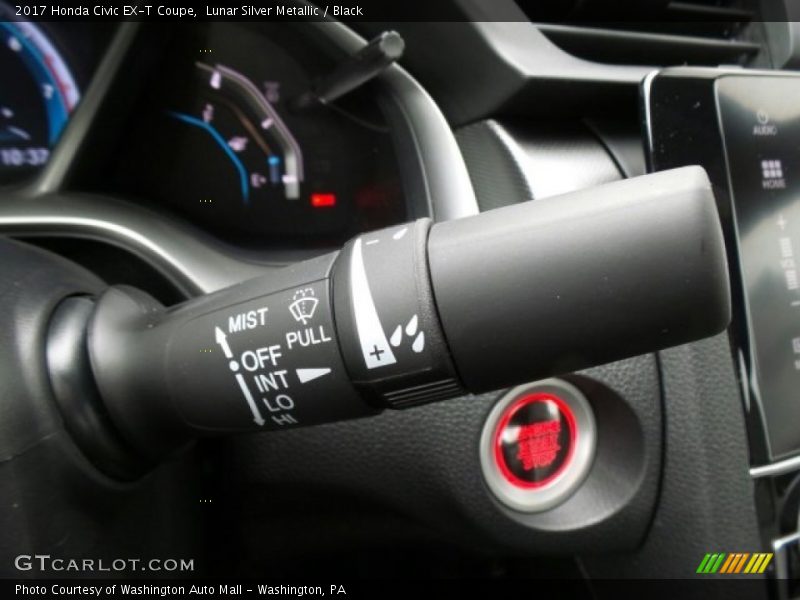 Lunar Silver Metallic / Black 2017 Honda Civic EX-T Coupe