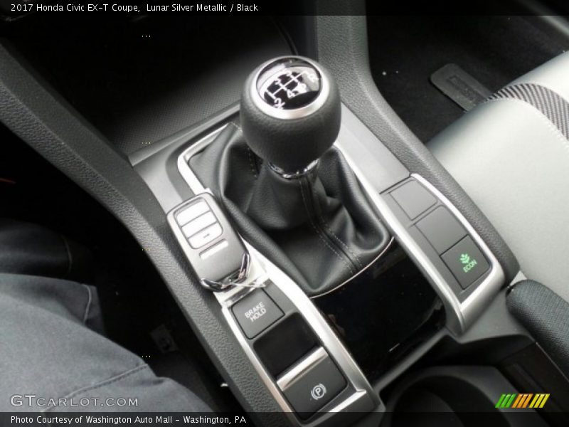 Lunar Silver Metallic / Black 2017 Honda Civic EX-T Coupe