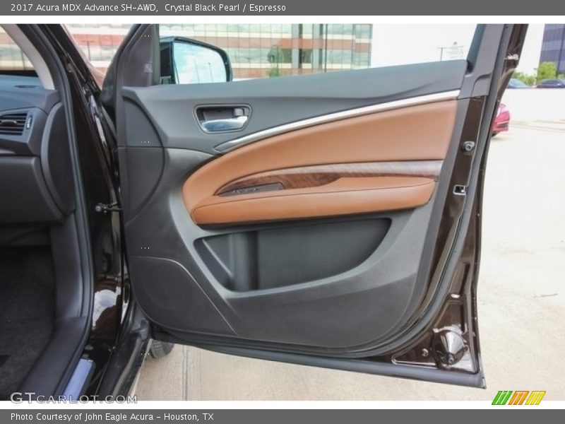 Crystal Black Pearl / Espresso 2017 Acura MDX Advance SH-AWD