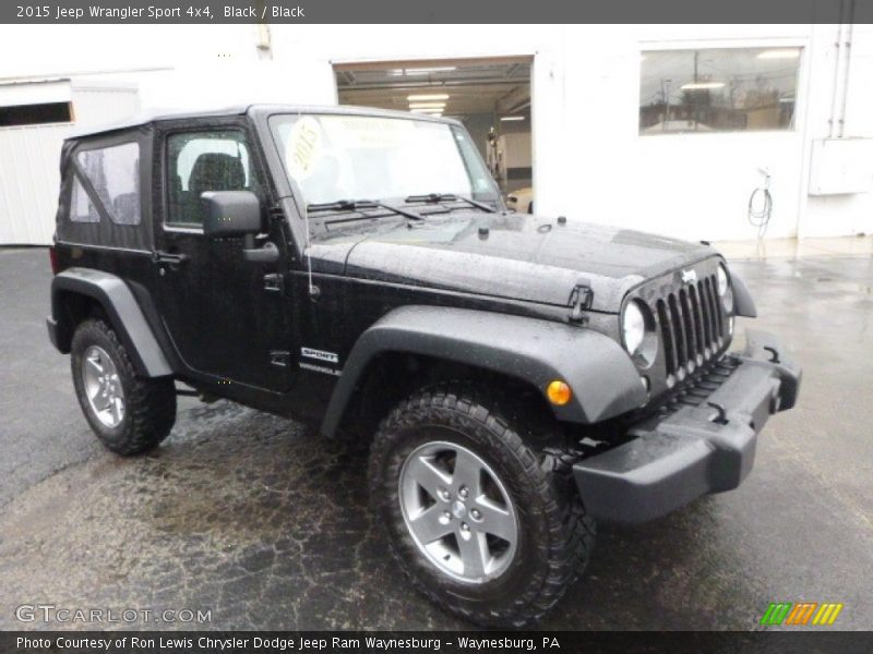 Black / Black 2015 Jeep Wrangler Sport 4x4
