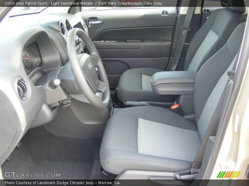 Light Sandstone Metallic / Dark Slate Gray/Medium Slate Gray 2009 Jeep Patriot Sport