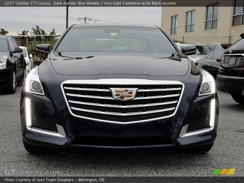 Dark Adriatic Blue Metallic / Very Light Cashmere w/Jet Black Accents 2017 Cadillac CTS Luxury