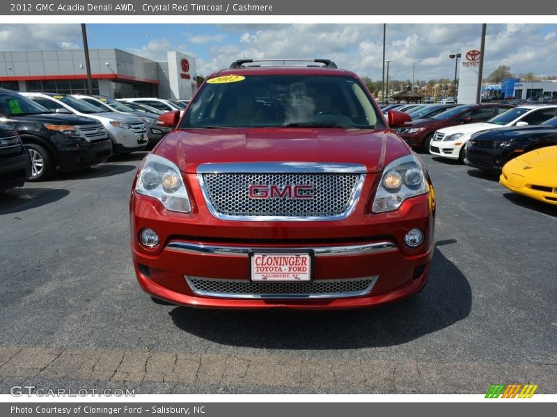 Crystal Red Tintcoat / Cashmere 2012 GMC Acadia Denali AWD