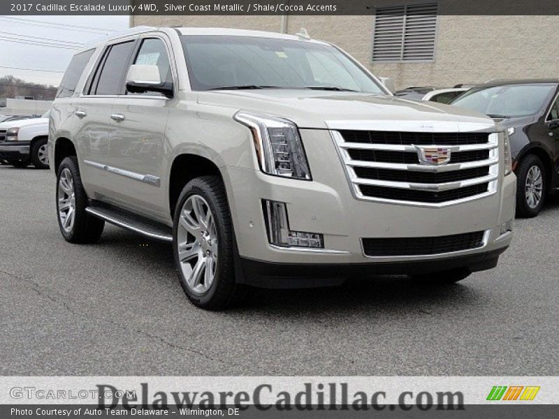 Silver Coast Metallic / Shale/Cocoa Accents 2017 Cadillac Escalade Luxury 4WD