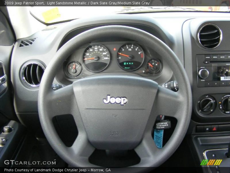 Light Sandstone Metallic / Dark Slate Gray/Medium Slate Gray 2009 Jeep Patriot Sport