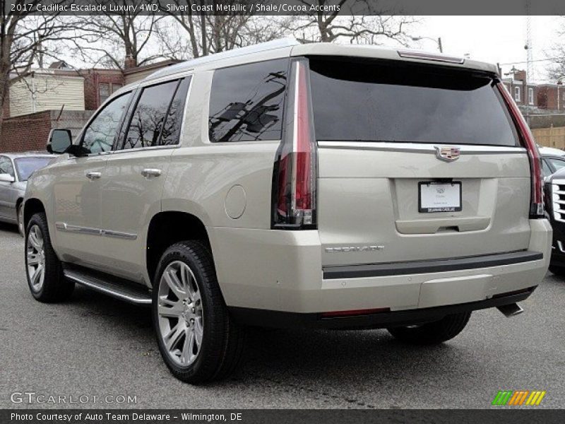 Silver Coast Metallic / Shale/Cocoa Accents 2017 Cadillac Escalade Luxury 4WD