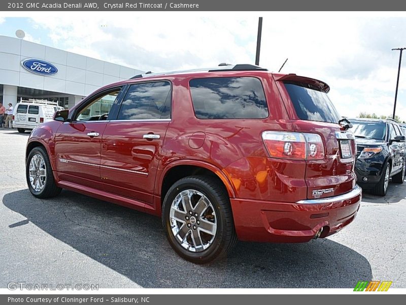 Crystal Red Tintcoat / Cashmere 2012 GMC Acadia Denali AWD
