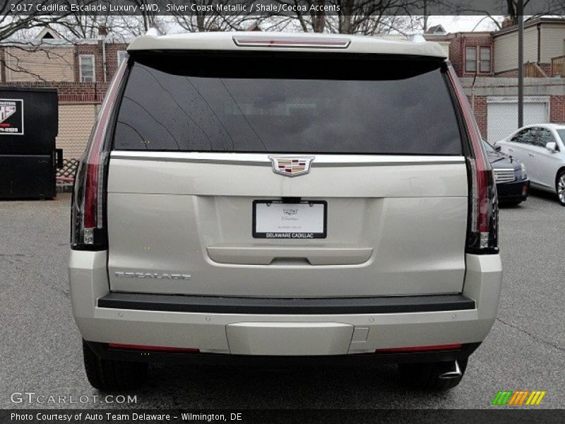 Silver Coast Metallic / Shale/Cocoa Accents 2017 Cadillac Escalade Luxury 4WD