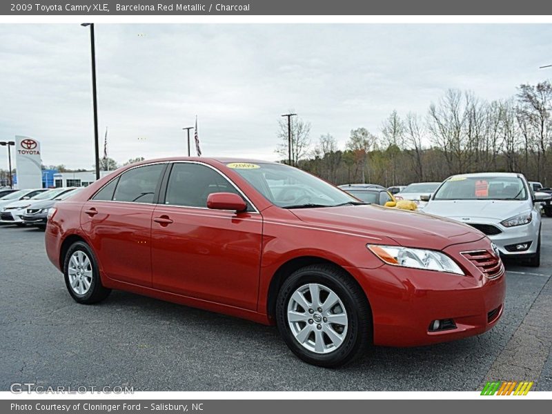Barcelona Red Metallic / Charcoal 2009 Toyota Camry XLE