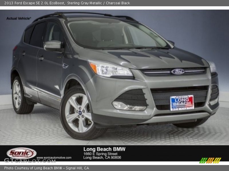 Sterling Gray Metallic / Charcoal Black 2013 Ford Escape SE 2.0L EcoBoost