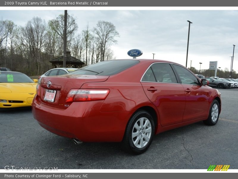 Barcelona Red Metallic / Charcoal 2009 Toyota Camry XLE