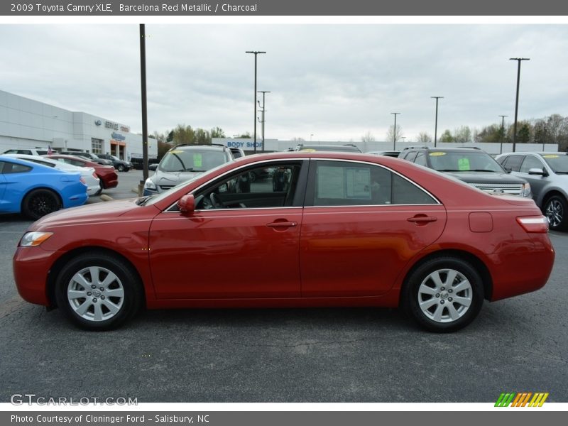 Barcelona Red Metallic / Charcoal 2009 Toyota Camry XLE