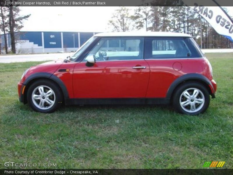 Chili Red / Black/Panther Black 2006 Mini Cooper Hardtop