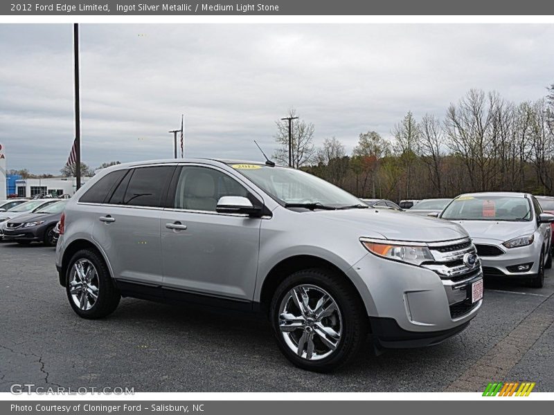 Ingot Silver Metallic / Medium Light Stone 2012 Ford Edge Limited