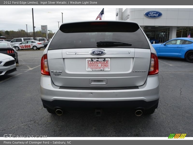 Ingot Silver Metallic / Medium Light Stone 2012 Ford Edge Limited