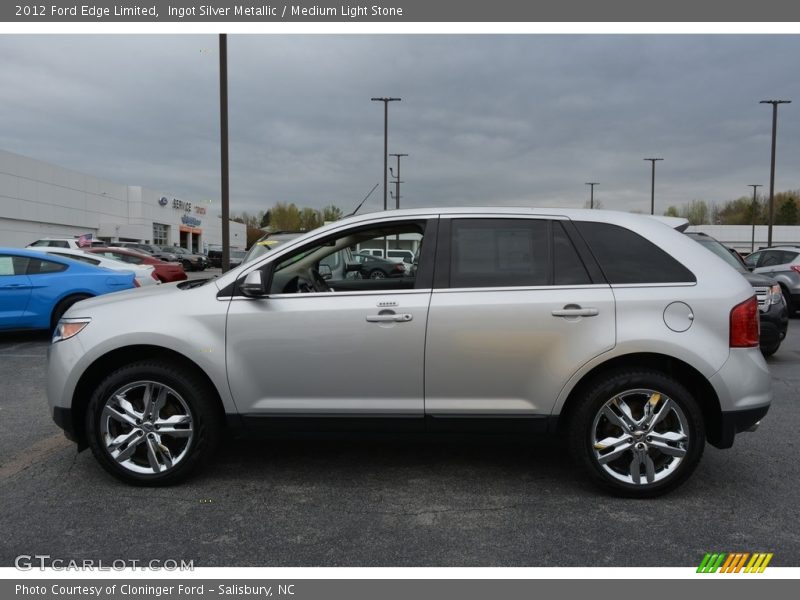 Ingot Silver Metallic / Medium Light Stone 2012 Ford Edge Limited