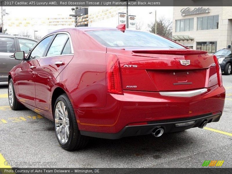 Red Obsession Tintcoat / Light Platinum w/Jet Black Accents 2017 Cadillac ATS Luxury AWD