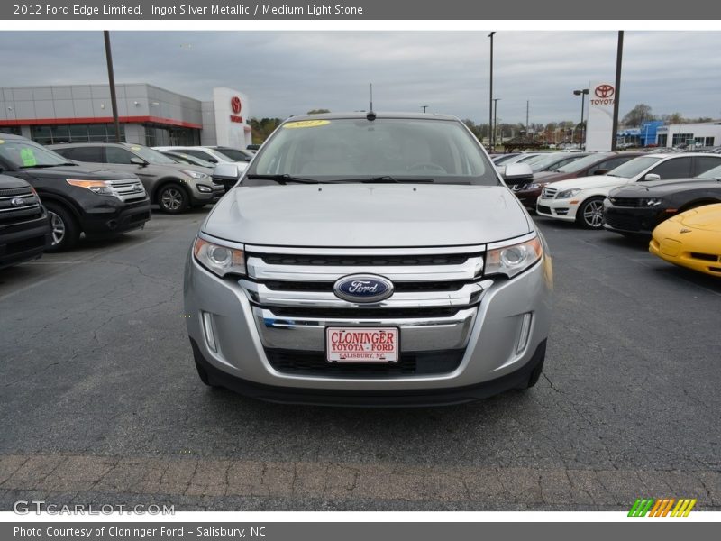 Ingot Silver Metallic / Medium Light Stone 2012 Ford Edge Limited