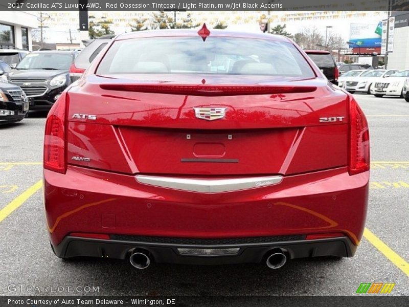 Red Obsession Tintcoat / Light Platinum w/Jet Black Accents 2017 Cadillac ATS Luxury AWD