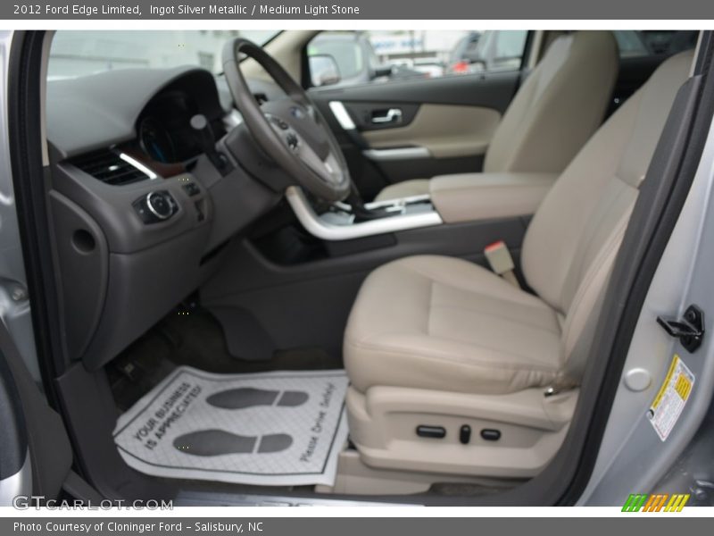 Ingot Silver Metallic / Medium Light Stone 2012 Ford Edge Limited