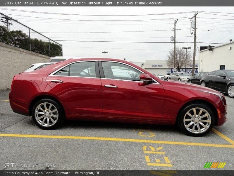 Red Obsession Tintcoat / Light Platinum w/Jet Black Accents 2017 Cadillac ATS Luxury AWD