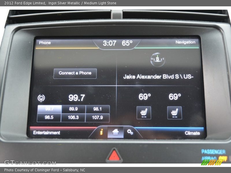 Ingot Silver Metallic / Medium Light Stone 2012 Ford Edge Limited