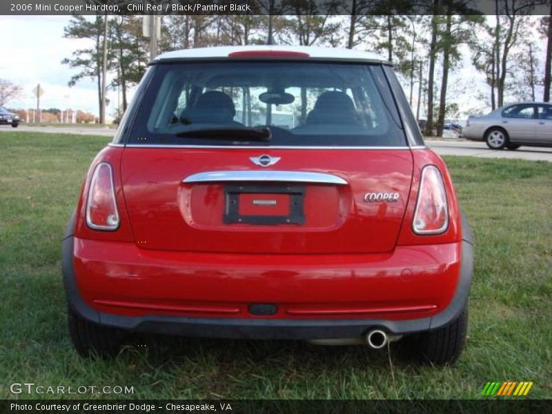 Chili Red / Black/Panther Black 2006 Mini Cooper Hardtop