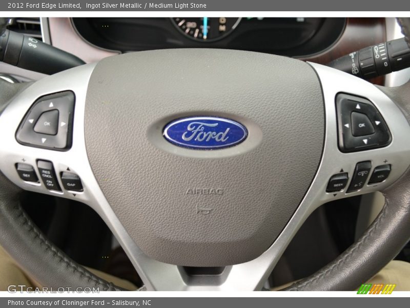 Ingot Silver Metallic / Medium Light Stone 2012 Ford Edge Limited