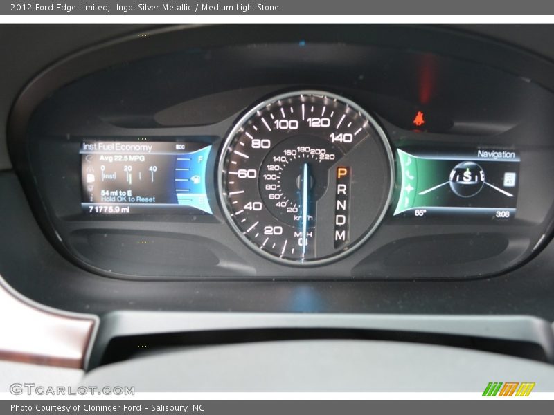 Ingot Silver Metallic / Medium Light Stone 2012 Ford Edge Limited