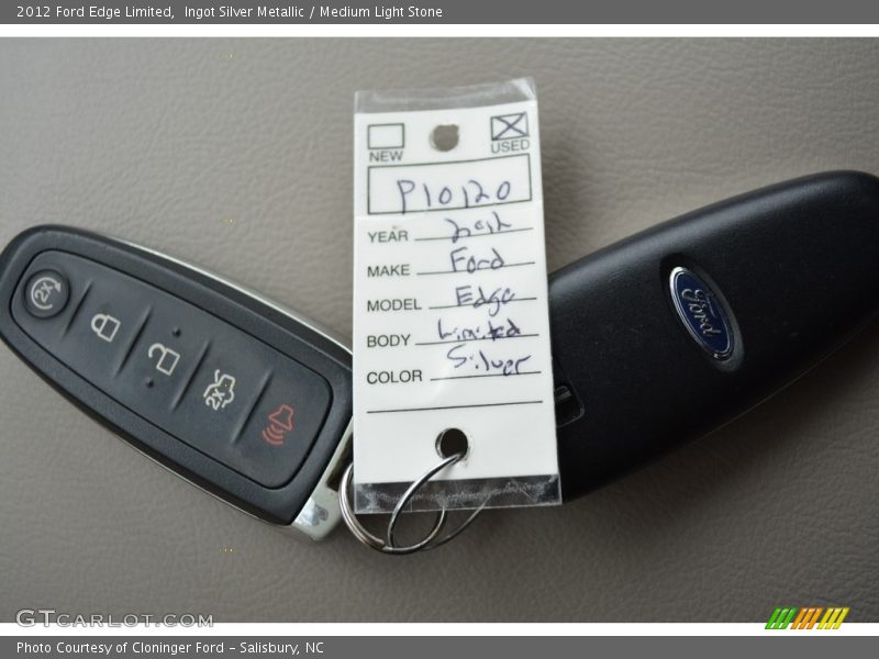 Ingot Silver Metallic / Medium Light Stone 2012 Ford Edge Limited