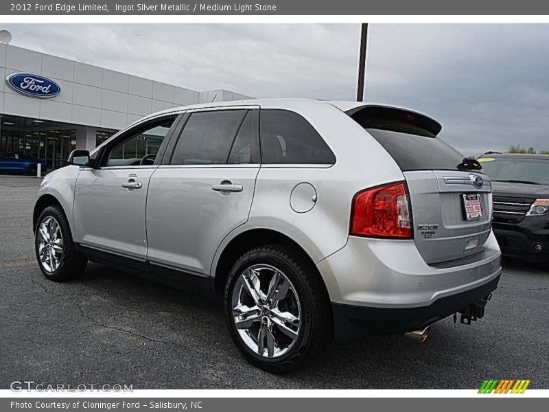 Ingot Silver Metallic / Medium Light Stone 2012 Ford Edge Limited