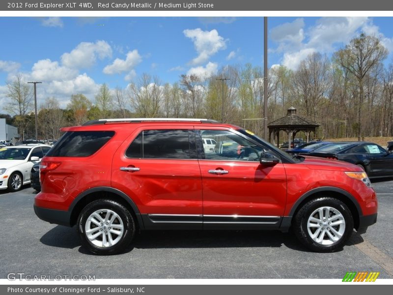 Red Candy Metallic / Medium Light Stone 2012 Ford Explorer XLT 4WD