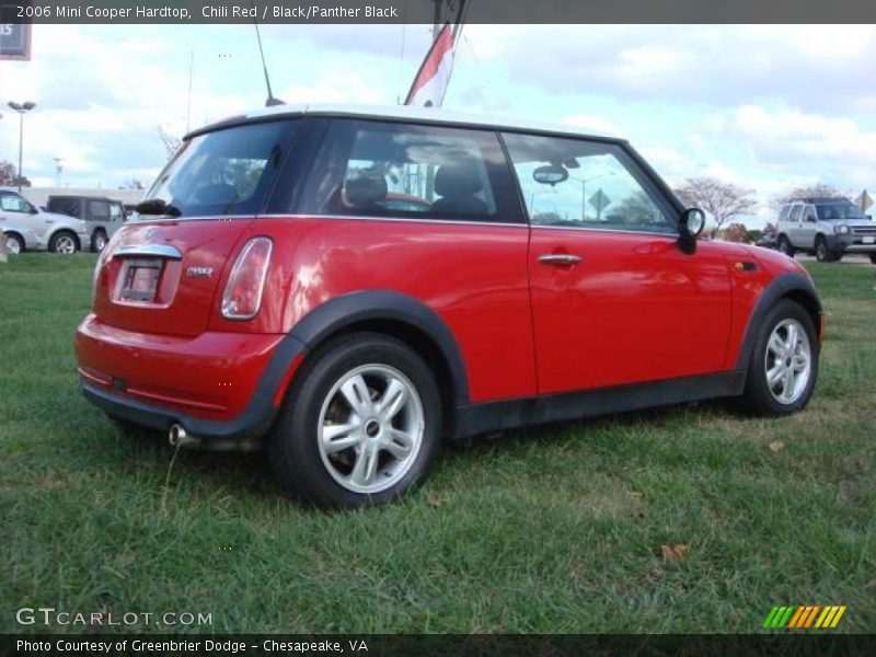 Chili Red / Black/Panther Black 2006 Mini Cooper Hardtop