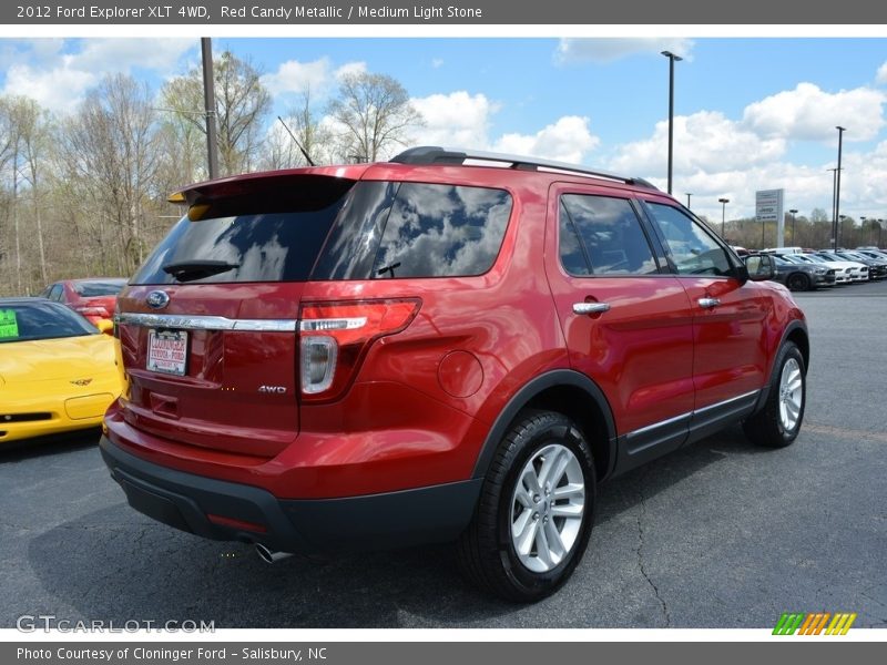 Red Candy Metallic / Medium Light Stone 2012 Ford Explorer XLT 4WD