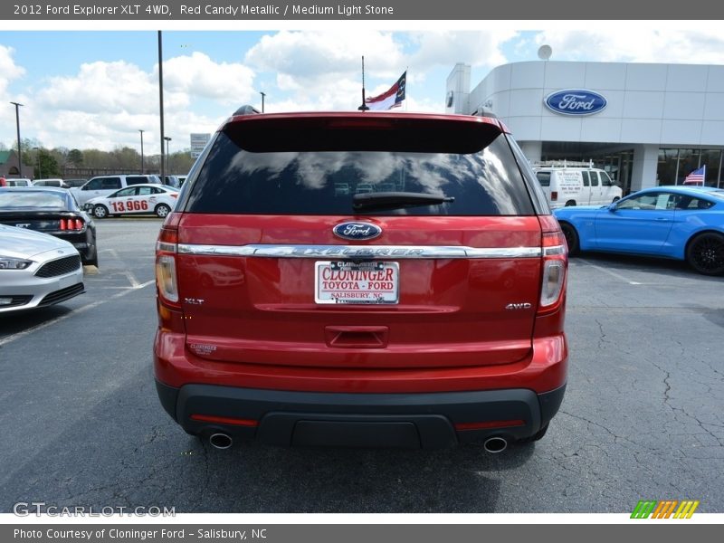 Red Candy Metallic / Medium Light Stone 2012 Ford Explorer XLT 4WD