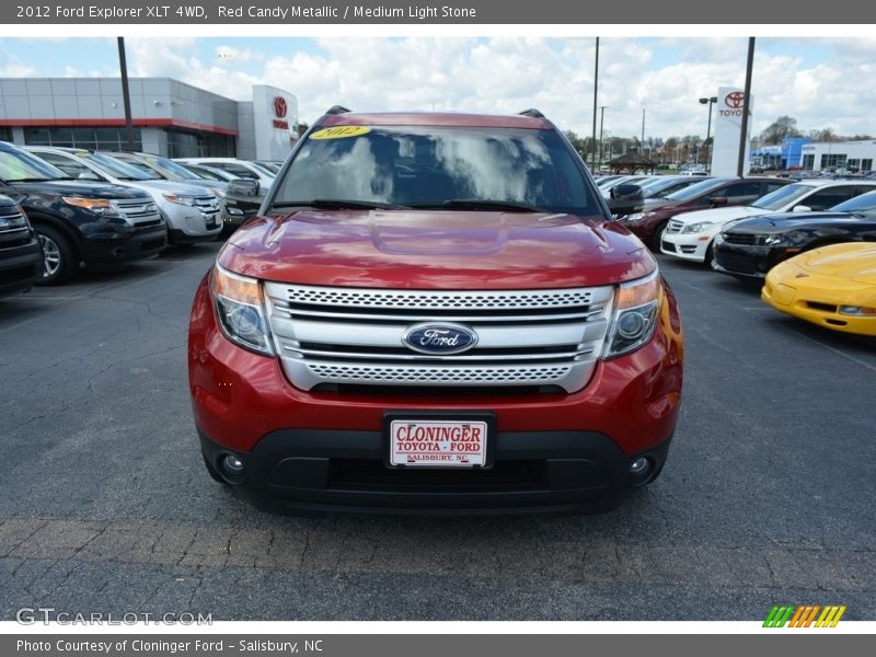 Red Candy Metallic / Medium Light Stone 2012 Ford Explorer XLT 4WD