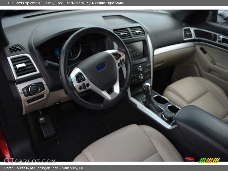 Red Candy Metallic / Medium Light Stone 2012 Ford Explorer XLT 4WD