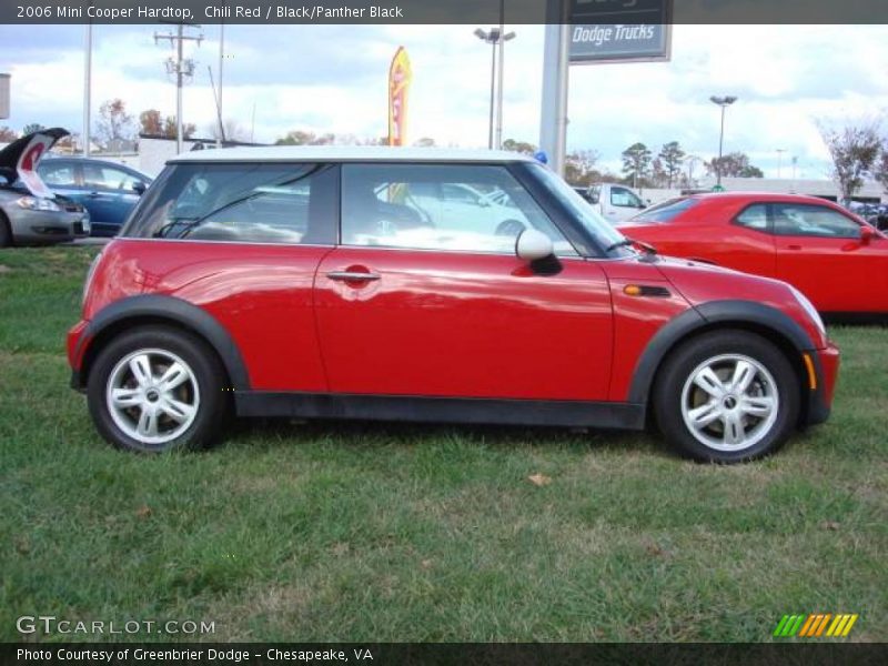 Chili Red / Black/Panther Black 2006 Mini Cooper Hardtop